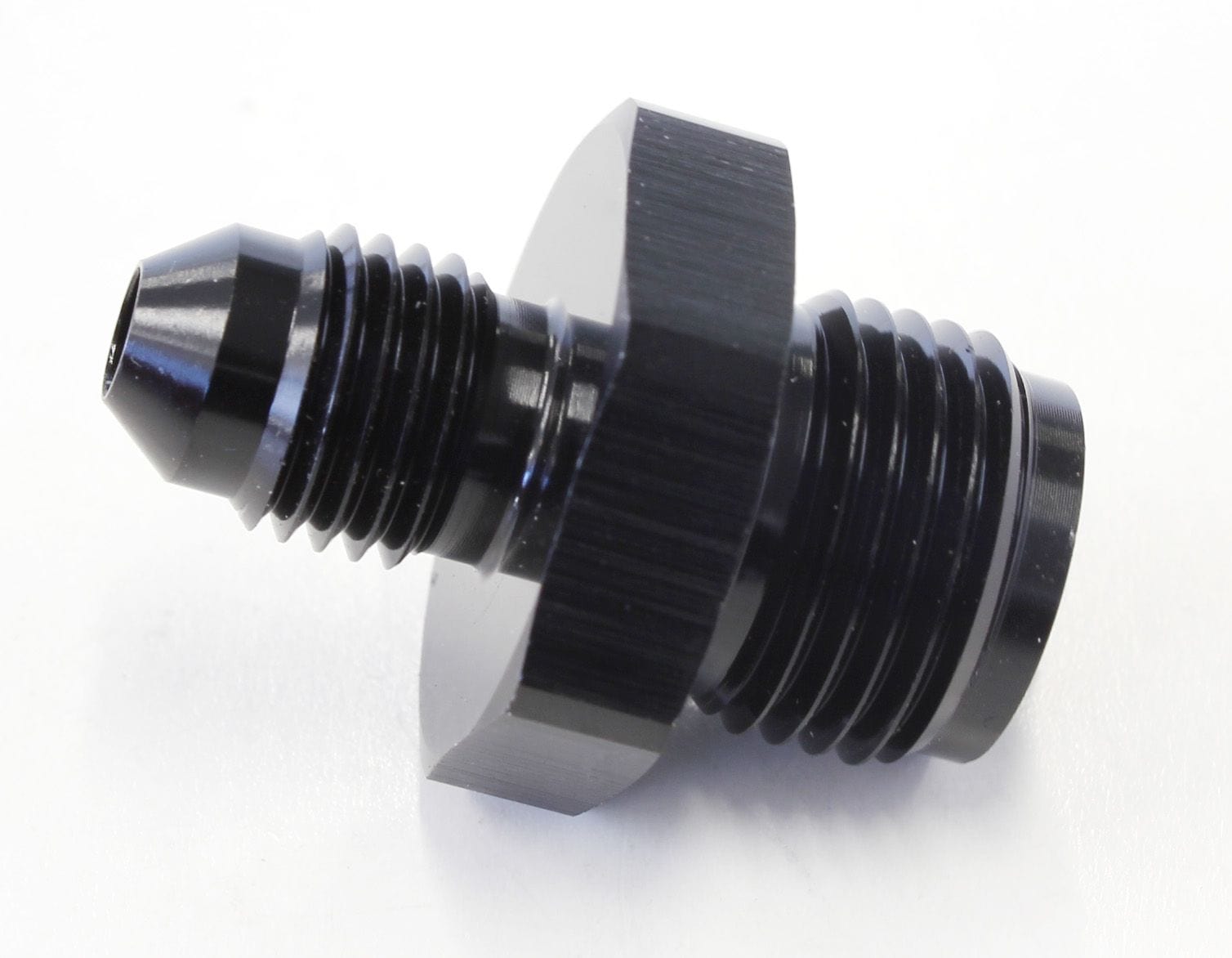 Aeroflow Performance Black Finish Aeroflow Inverted Seat Adapter 5/8"-18 to -4AN AF704-04BLK SR