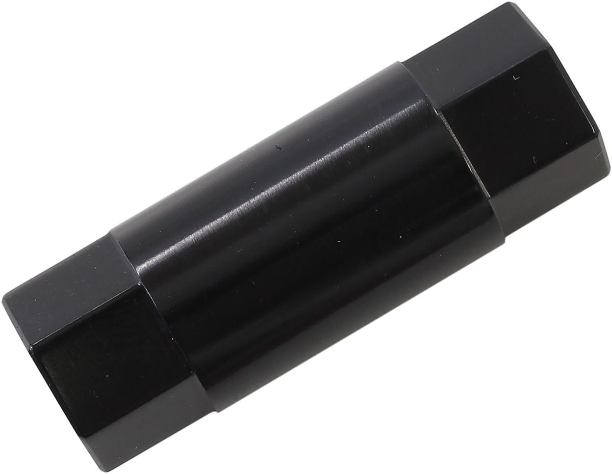 Aeroflow Performance Black Finish Aeroflow M6 Female Hex Spacer, 40mm Length AF64-4385BLK SR