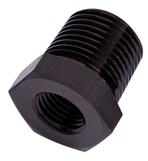 Aeroflow Performance Black Finish Aeroflow NPT Pipe Reducer 3/8" to 1/4" AF912-06-04BLK SR