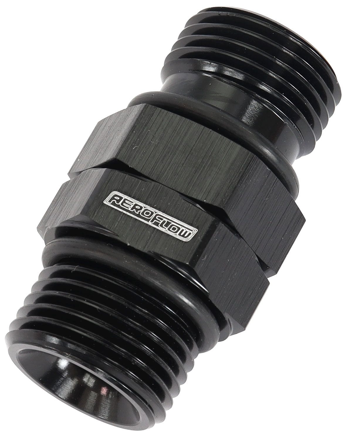 Aeroflow Performance Black Finish Aeroflow ORB Male to Male Swivel -12 ORB to -12 ORB AF929-12BLK SR