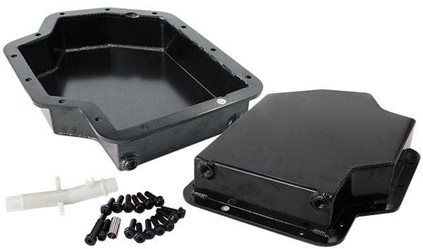 Aeroflow Performance Black Finish. Suit GM Turbo 400 Aeroflow 3" Deep Fabricated Transmission Pan including Filter Extension AF72-3001BLK SR