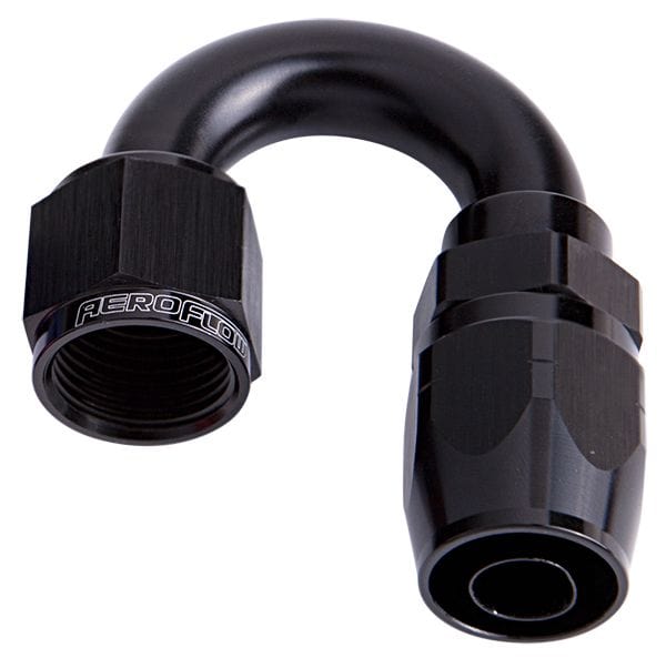 Aeroflow Performance Black Finish. Suits 100 & 450 Series Hose Aeroflow 500 Series Cutter Swivel 180° Hose End -20AN AF506-20BLK SR