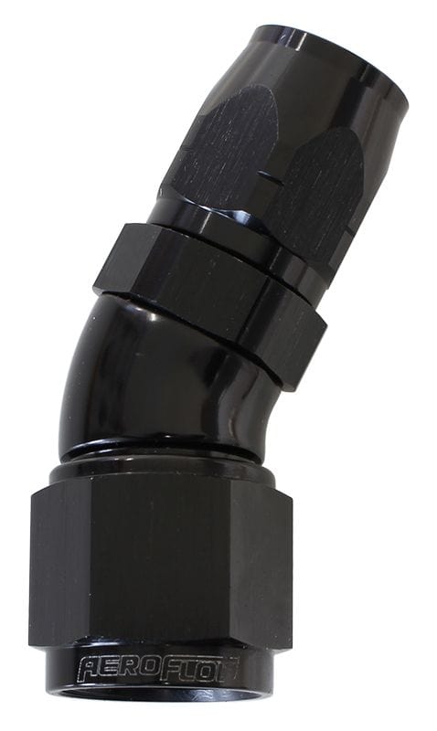 Aeroflow Performance Black Finish. Suits 100 & 450 Series Hose Aeroflow 550 Series Cutter Style One Piece Swivel 30° Stepped Hose End -8AN to -6 Hose AF SR