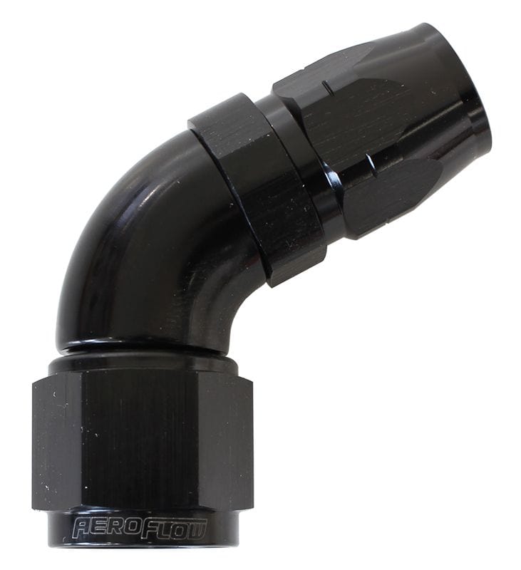 Aeroflow Performance Black Finish. Suits 100 & 450 Series Hose Aeroflow 550 Series Cutter Style One Piece Swivel 60° Stepped Hose End -6AN to -8 Hose AF SR