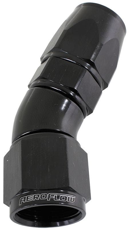 Aeroflow Performance Black Finish. Suits 200 & 250 Series Hose Aeroflow 570 Series PTFE 30° Hose End -8AN AF577-08DBLK SR