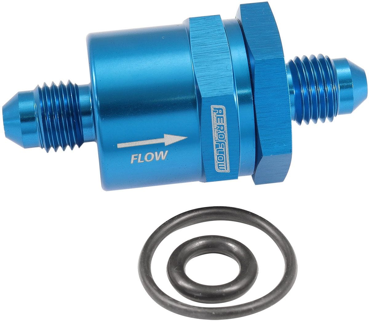 Aeroflow Performance Blue Aeroflow Inline Check Valve -4AN AF612-04 SR