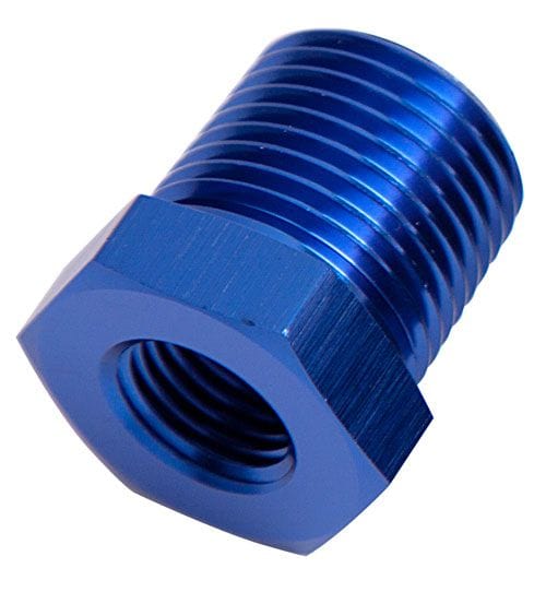 Aeroflow Performance Blue Finish Aeroflow NPT Pipe Reducer 1" to 3/8" AF912-16-06 SR