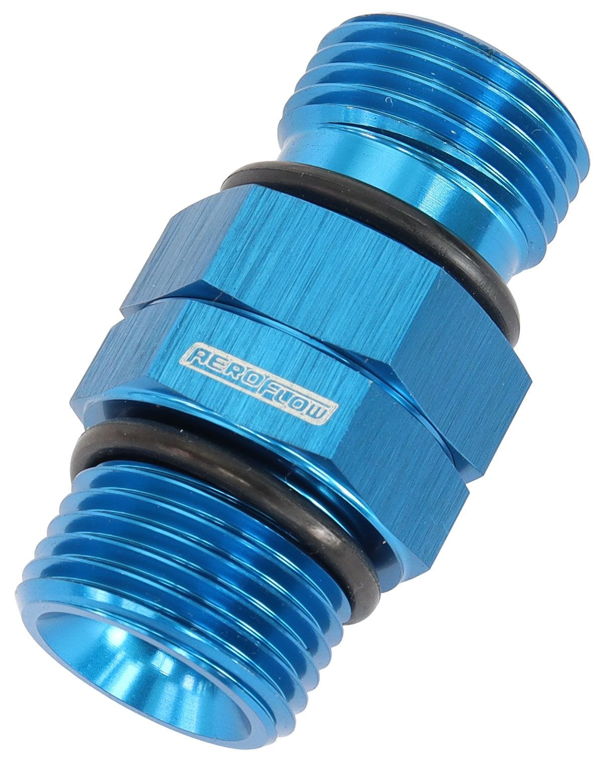 Aeroflow Performance Blue Finish Aeroflow ORB Male to Male Swivel -10 ORB to -10 ORB AF929-10 SR