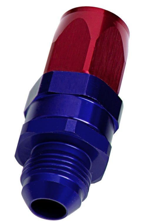 Aeroflow Performance Blue/Red Finish. Suit 100 & 450 Series Hose Aeroflow Male AN Taper Swivel Straight Hose End -16AN to -16AN AF840-16 SR