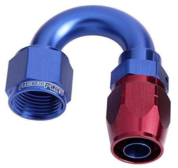 Aeroflow Performance Blue/Red Finish. Suits 100 & 450 Series Hose Aeroflow 500 Series Cutter Swivel 180° Hose End -20AN AF506-20 SR