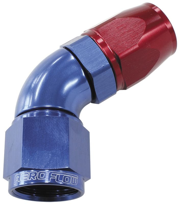 Aeroflow Performance Blue/Red Finish. Suits 200 & 250 Series Hose Aeroflow 570 Series PTFE 60° Hose End -8AN AF578-08D SR