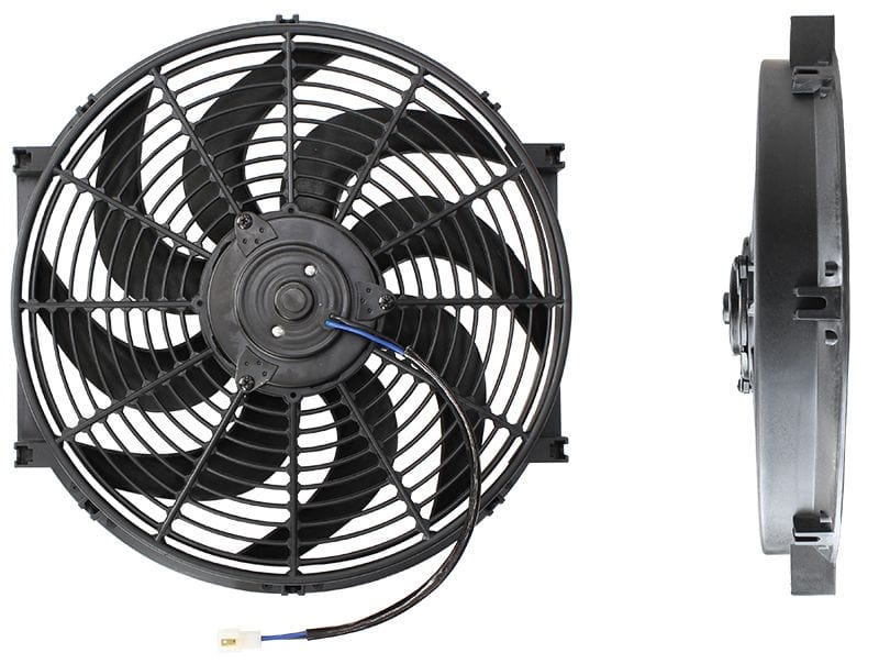 Aeroflow Performance Curved Blades, 1650 CFM Aeroflow 14" Electric Thermo Fan AF49-1002 SR