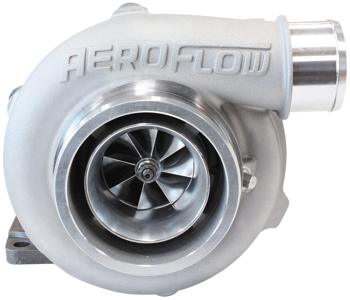 Aeroflow Performance External Wastegate, T3 Inlet Flange, V-Band Exhaust Flange Aeroflow BOOSTED 5455 .63 Turbocharger 650HP, Natural Cast Finish AF8005-3000 SR