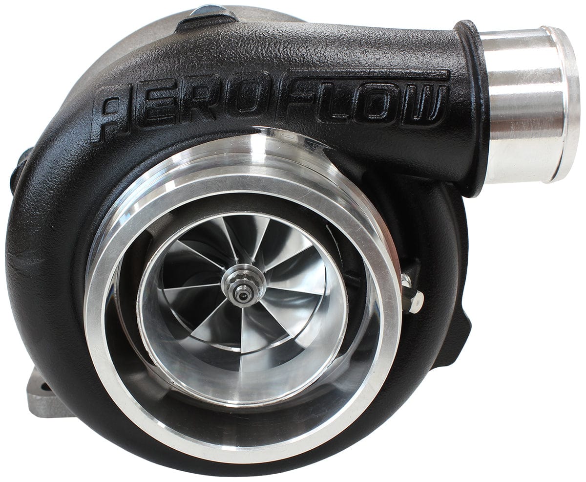 Aeroflow Performance External Wastegate, T3 Inlet Flange, V-Band Exhaust Flange Aeroflow BOOSTED 5855 1.06 Turbocharger 750HP, Hi Temp Black Finish AF8005-3007BLK SR
