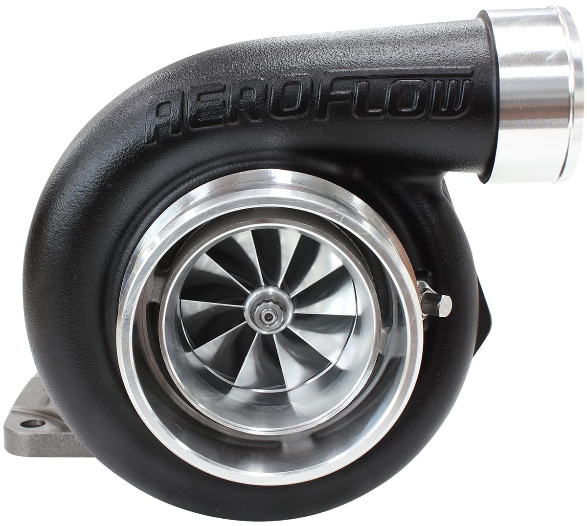 Aeroflow Performance External Wastegate, T4 Inlet Flange, V-Band Exhaust Flange Aeroflow BOOSTED 6662 T4 .82 Turbocharger 900HP, Hi Temp Black Finish AF8005-4000BLK SR