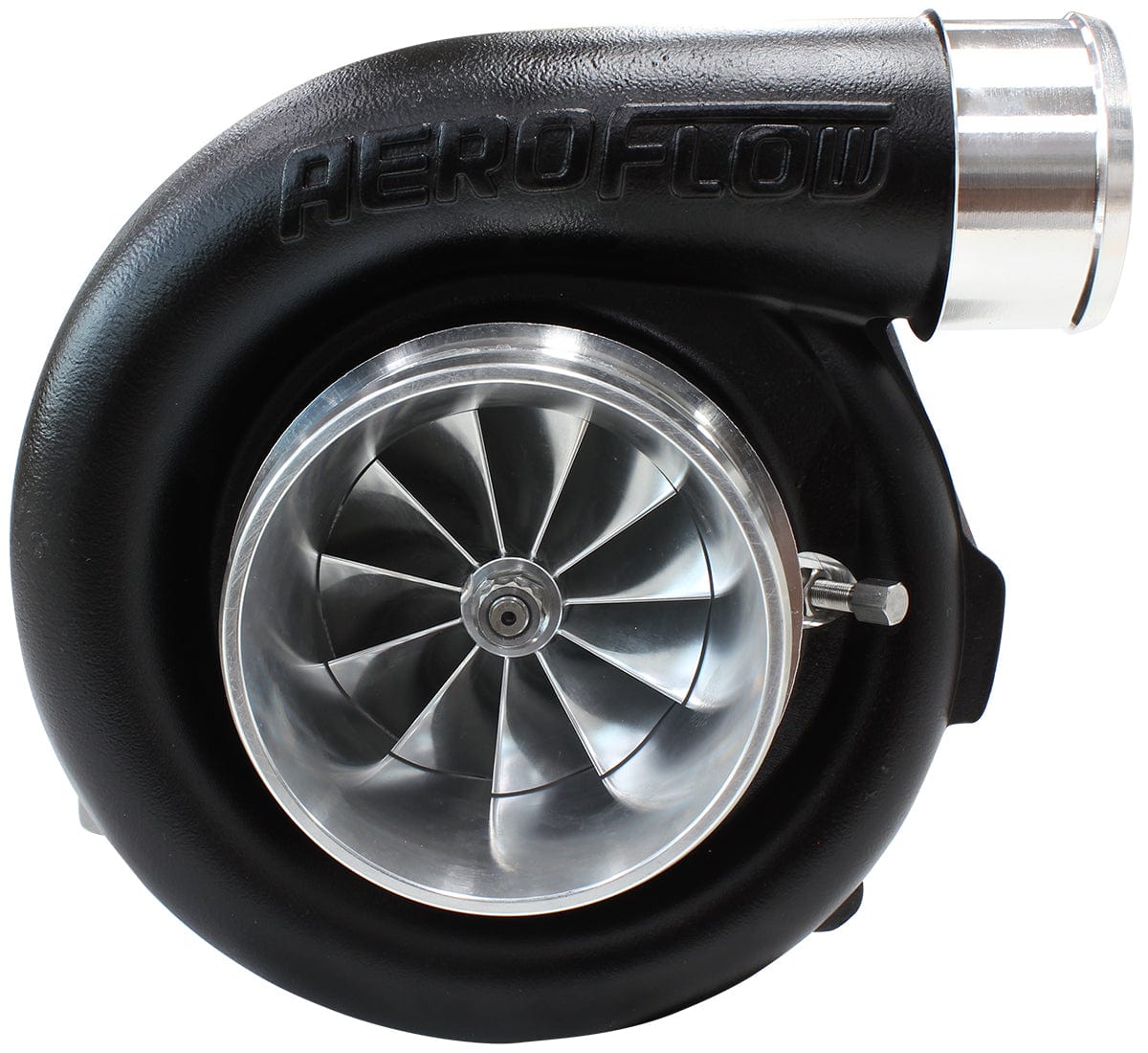 Aeroflow Performance External Wastegate, T4 Inlet Flange, V-Band Exhaust Flange Aeroflow BOOSTED 7875 T4 .96 Turbocharger 950HP, Hi Temp Black Finish AF8006-4010BLK SR