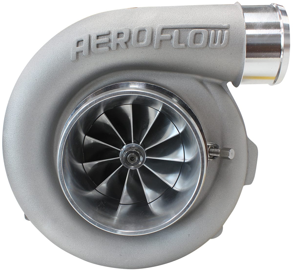 Aeroflow Performance External Wastegate, T4 Inlet Flange, V-Band Exhaust Flange Aeroflow BOOSTED 7875 T4 .96 Turbocharger 950HP, Natural Cast Finish AF8006-4010 SR