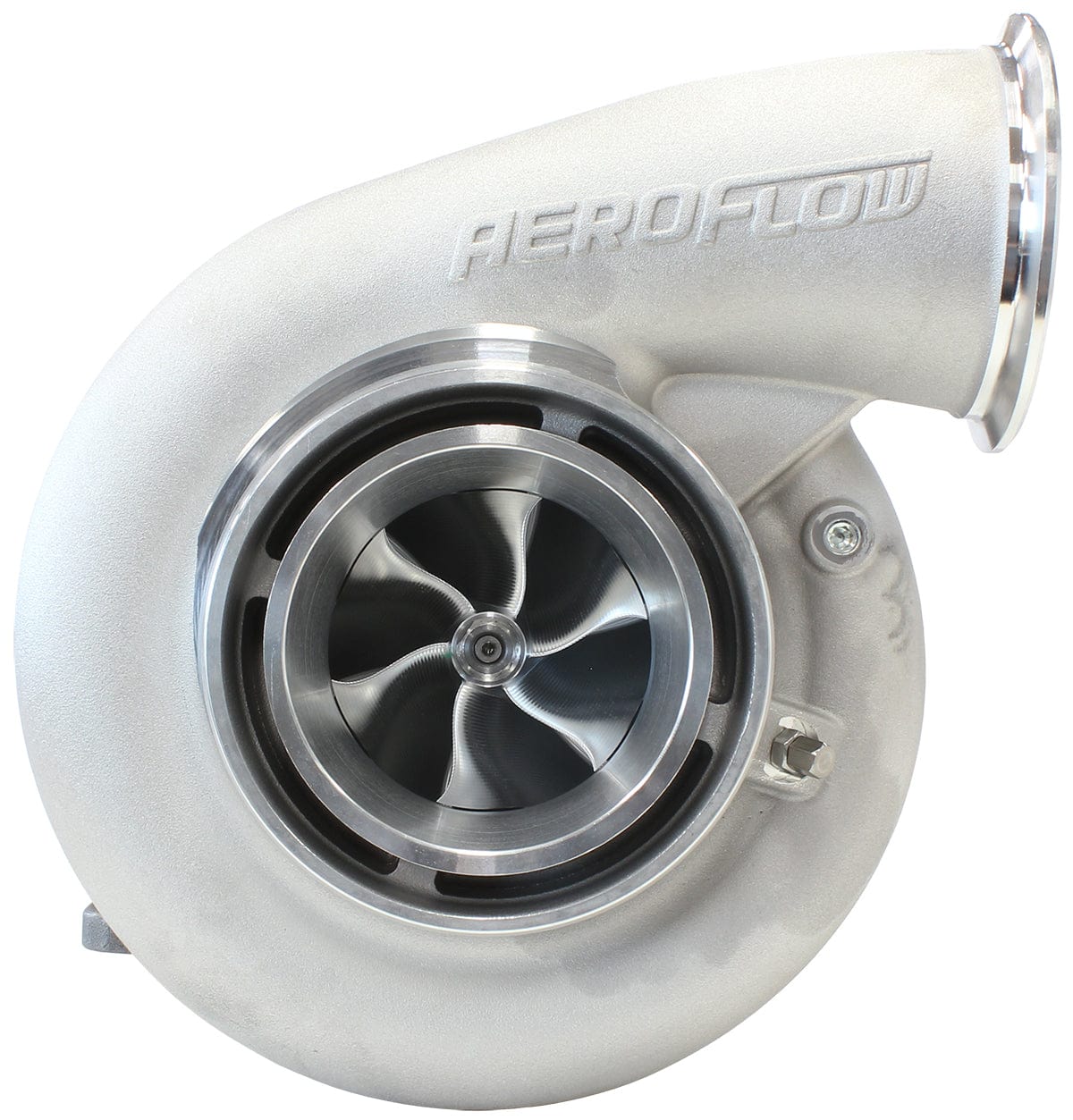 Aeroflow Performance External Wastegate, T4 Twin Entry Inlet Flange, V-Band Exhaust Flange Aeroflow BOOSTED B7875 T4 1.25 Turbocharger 1150HP, Natural Cast Finish AF8006-4023 SR