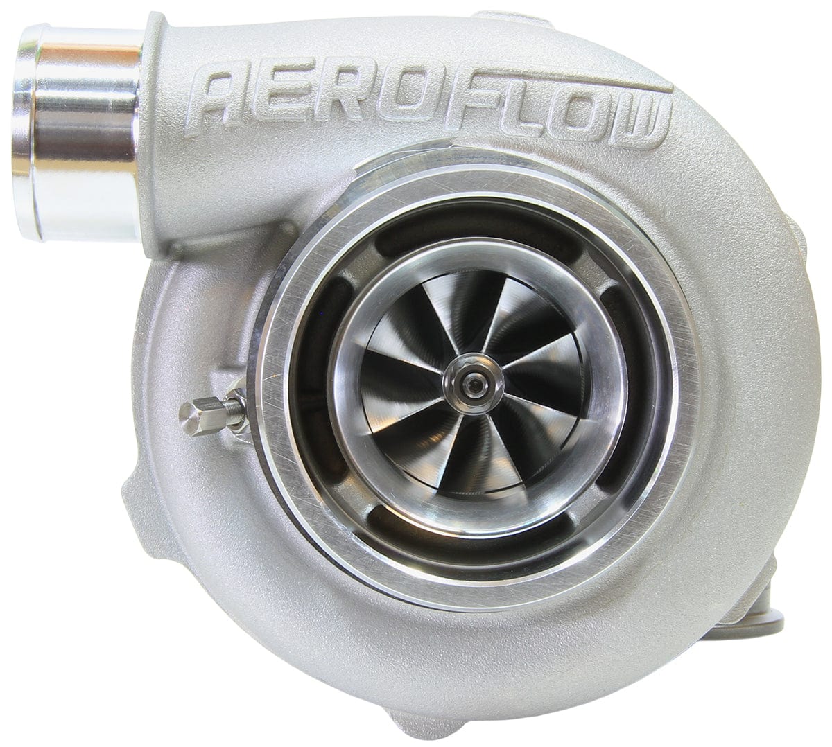 Aeroflow Performance External Wastegate, V-Band Inlet & Exhaust Flanges Aeroflow BOOSTED 5455 1.01 Reverse Rotation Turbocharger 650HP, Natural Cast Finish AF800 SR