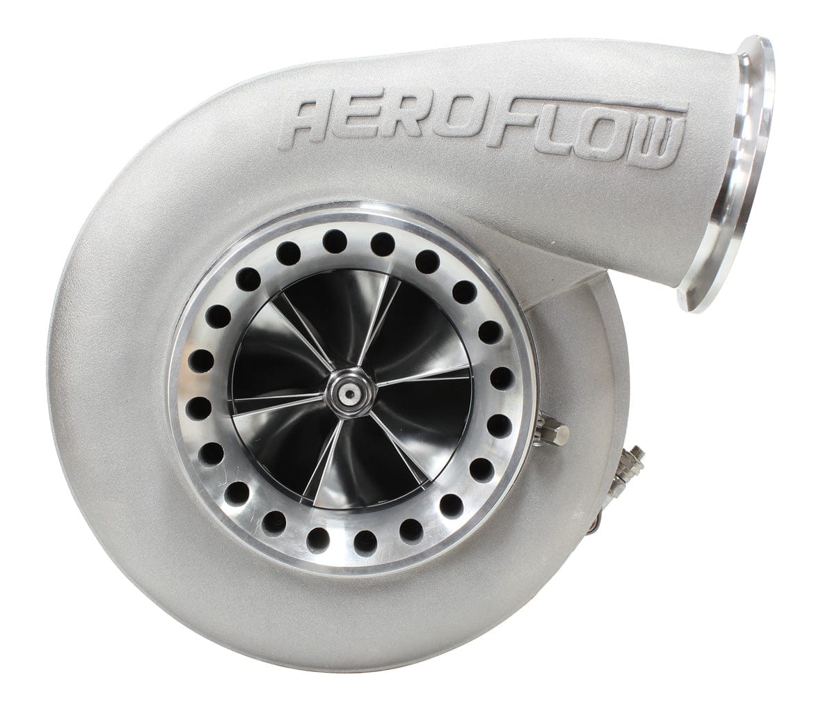 Aeroflow Performance External Wastegate, V-Band Inlet & Exhaust Flanges Aeroflow BOOSTED 8888 V-Band 1.31 Turbocharger 1600HP, Natural Cast Finish AF8006-6003 SR