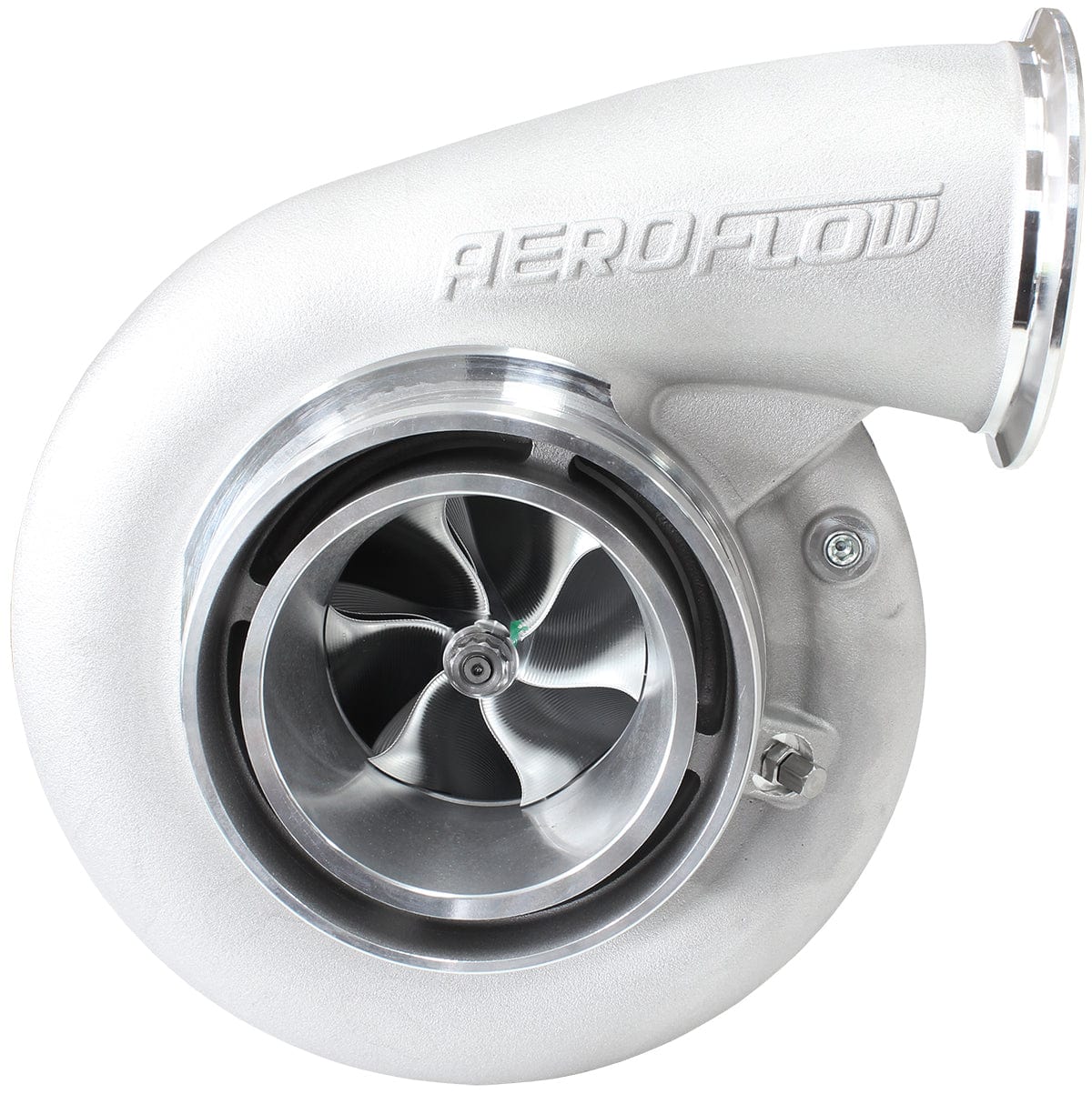 Aeroflow Performance External Wastegate, V-Band Inlet & Exhaust Flanges Aeroflow BOOSTED B7875 V-Band 1.01 Turbocharger 1150HP, Natural Cast Finish AF8006-4024 SR