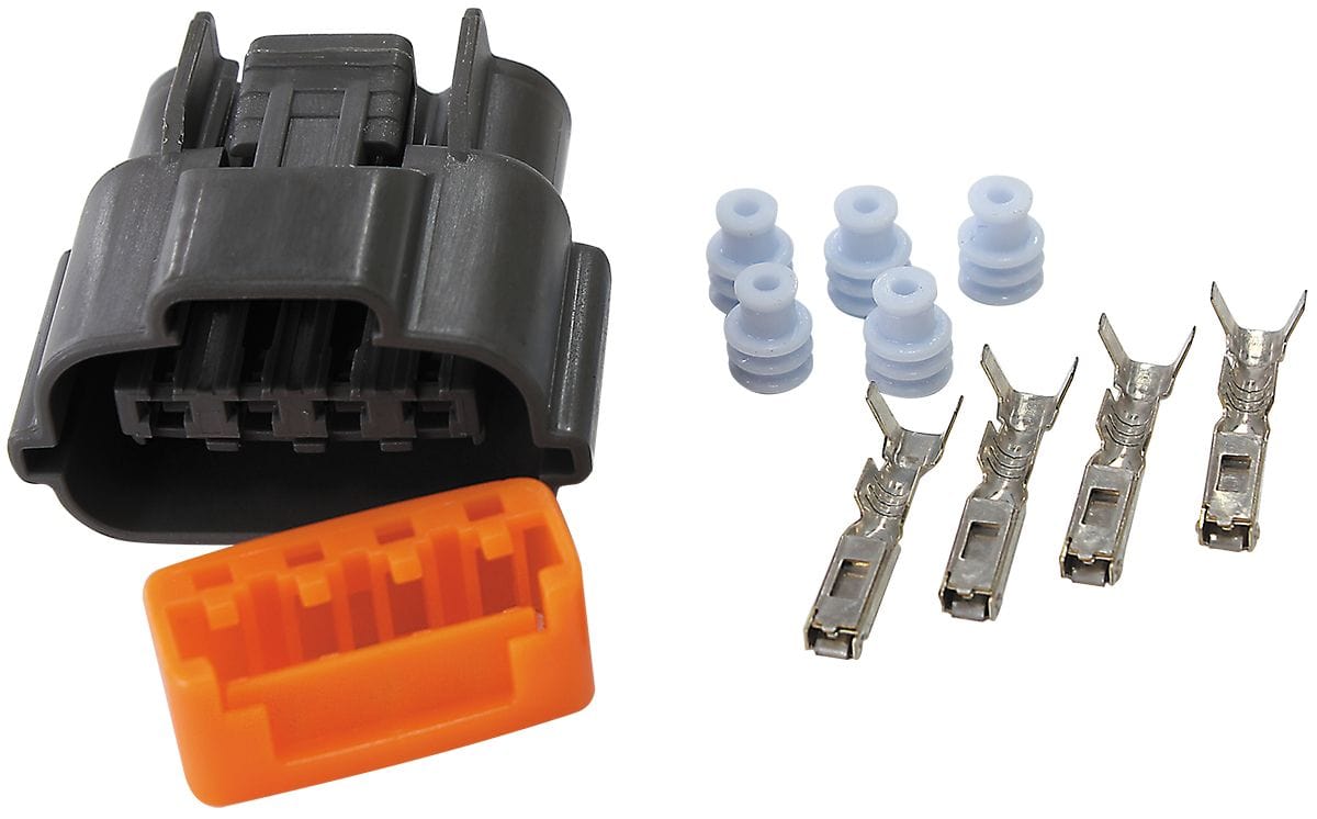 Aeroflow Performance Fitted in Mitsubishi EVO (1998-05), Hyundai & Nissan VQ35 Engines Aeroflow 4-Pin Alternator Plug, Fits Some Mitsubishi Alternators AF49-1706 SR