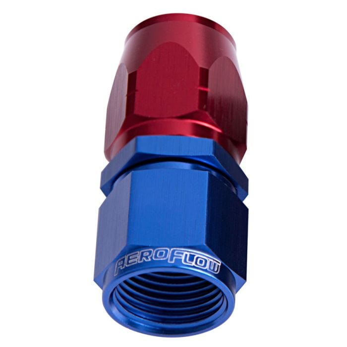 Aeroflow Performance Fittings 500 / 550 Series Cutter Style Full Flow Swivel Straight Hose End SR