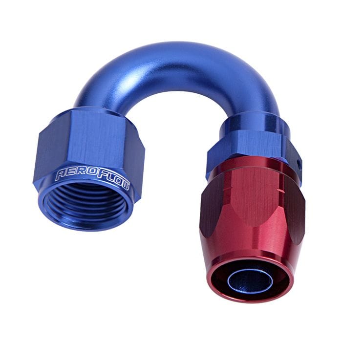 Aeroflow Performance Fittings 500 Series Cutter Swivel 180° Hose End. Suits 100 & 450 Series Hose SR