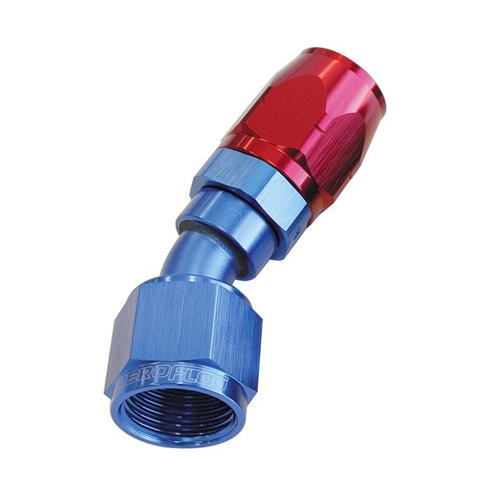Aeroflow Performance Fittings 500 Series Cutter Swivel 30° Hose End. Suits 100 & 450 Series Hose SR