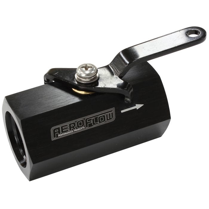 Aeroflow Performance Fuel System Female Shut Off Valve- AF1001 SR