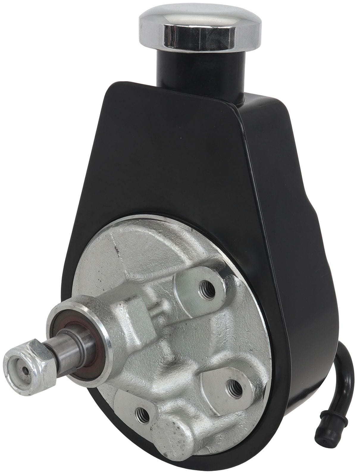 Aeroflow Performance GM Saginaw Pump with No Pulley Aeroflow Saginaw Power Steering Pump - Black Finish AF83-1000BLK SR