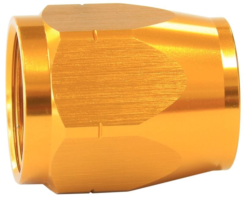 Aeroflow Performance Gold Finish. Suits 500, 550 and 880 Series Hose Ends Aeroflow Cutter Style Hose End Socket -6AN AF559-06DCG SR