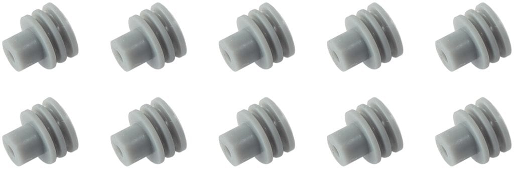Aeroflow Performance Grey Suit 18-20 AWG Wire, 10-Pack Aeroflow Replacement Weatherpack Wire Seal AF49-8540 SR
