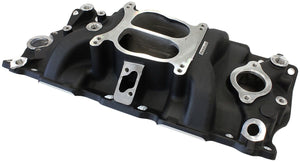 Aeroflow SB Chev Classic Dual Plane Intake Manifold, Black Finish AF6211-1000
