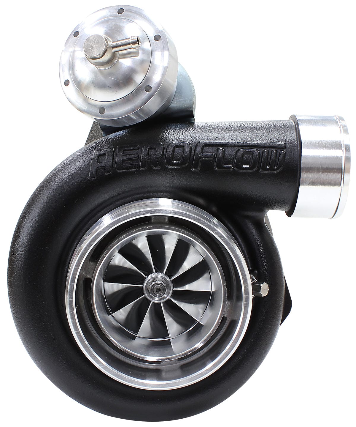 Aeroflow Performance Internal Wastegate, T3 Inlet Flange, BA-BF XR6 5-Bolt Exhaust Flange Aeroflow BOOSTED 6662 XR6 1.06 Turbocharger 825HP, Hi Temp Black Finish AF8005-3014BLK SR