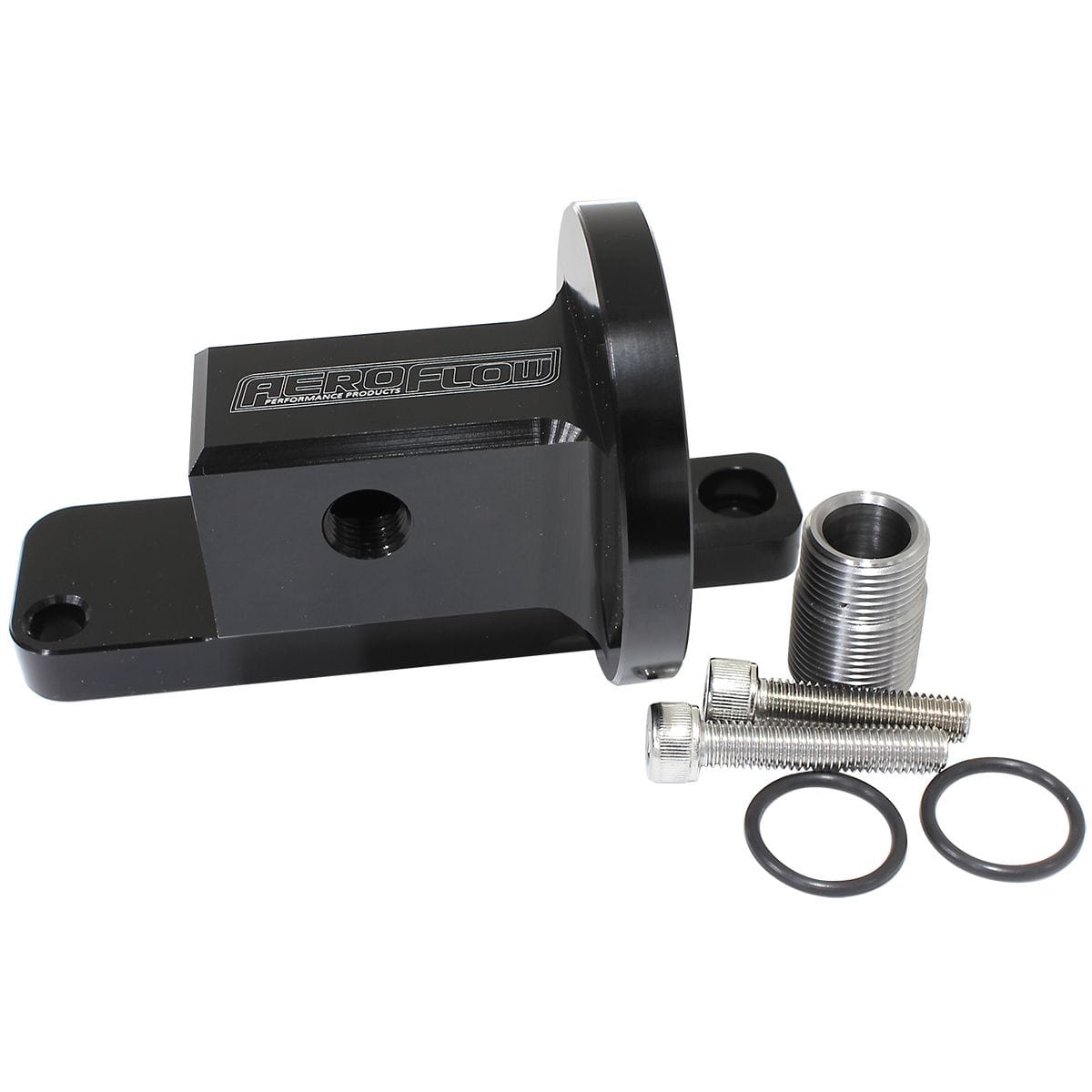 Aeroflow Performance LS Engine Parts AF82-2022 Bolt-On Oil Filter Adapter 90° Suit GM LS Series Engines AF82-2022 SR