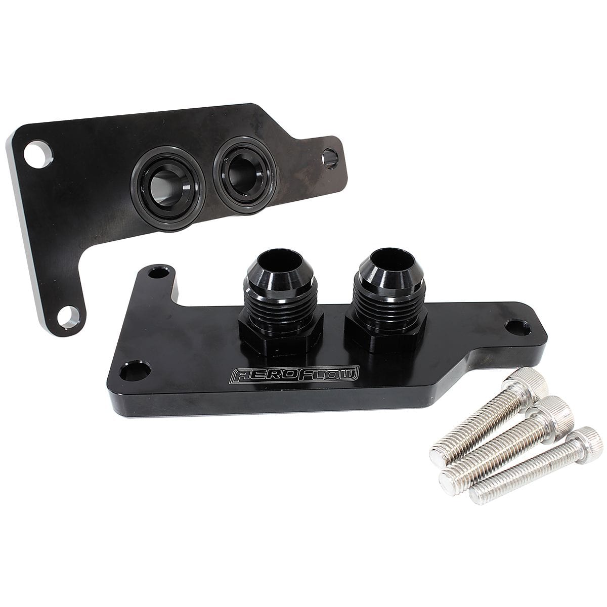 Aeroflow Performance LS Engine Parts AF82-2030 Slimline Oil Block Adapter Suits GM LS Series AF82-2030 SR