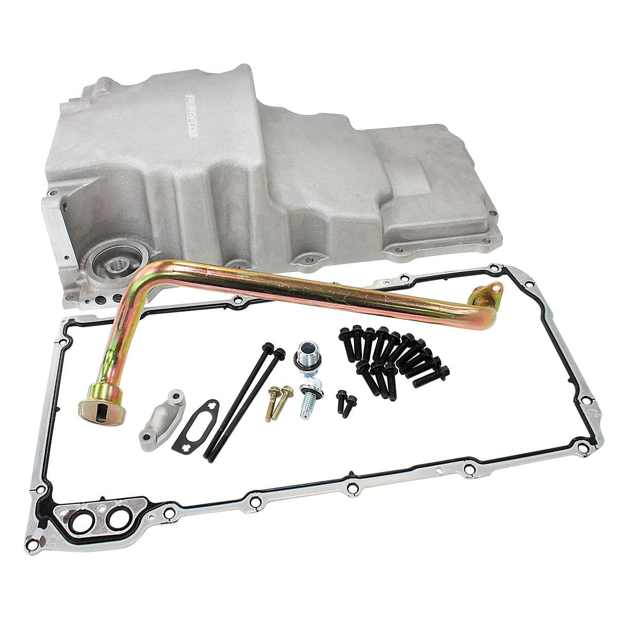 Aeroflow Performance LS Engine Parts AF82-2300 Cast Aluminium Conversion Rear Sump Oil Pan with Extra Clearance Suit GM LS SR