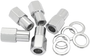 Aeroflow 0.750" Shank Open Chrome Wheel Nuts - 7/16-20" AF3031-7000