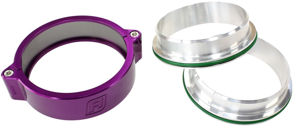 Aeroflow Performance Purple Finish Aeroflow 5" Billet Intercooler Quick Connect Clamp AF25-5000PUR SR