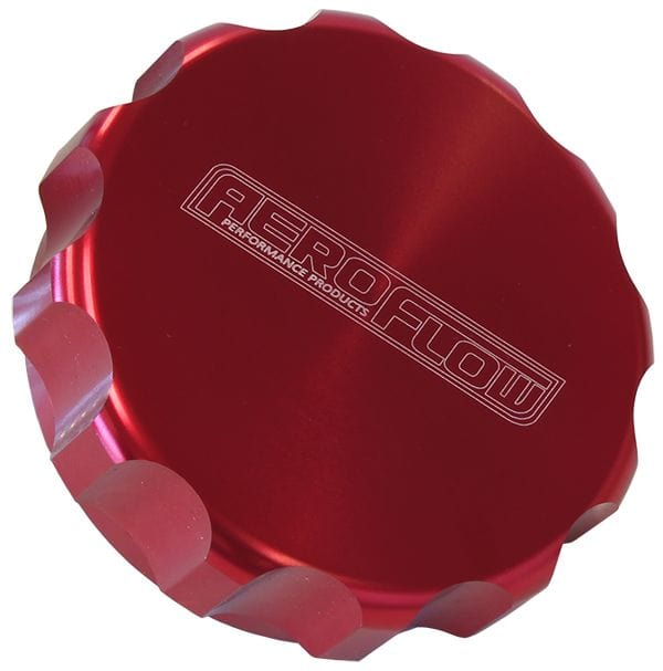 Aeroflow Performance Red Finish Aeroflow 2" Billet Aluminium Filler Cap AF59-460-32R SR