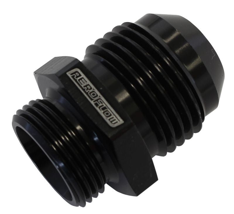 Aeroflow Performance Screw in for Nissan Valve Covers with threaded hole, Black finish Aeroflow Breather Adapters -10AN AF708-10-M19BLK SR