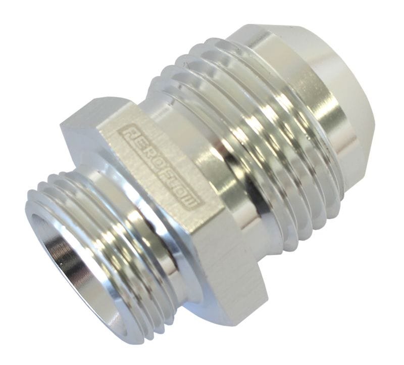 Aeroflow Performance Screw in for Nissan Valve Covers with threaded hole, Silver finish Aeroflow Breather Adapters -10AN AF708-10-M19S SR