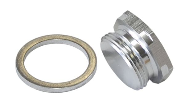 Aeroflow Performance Silver finish, 7/8"-20 Aeroflow Holley Fuel Bowl Inlet Blank Plug AF700-00S SR
