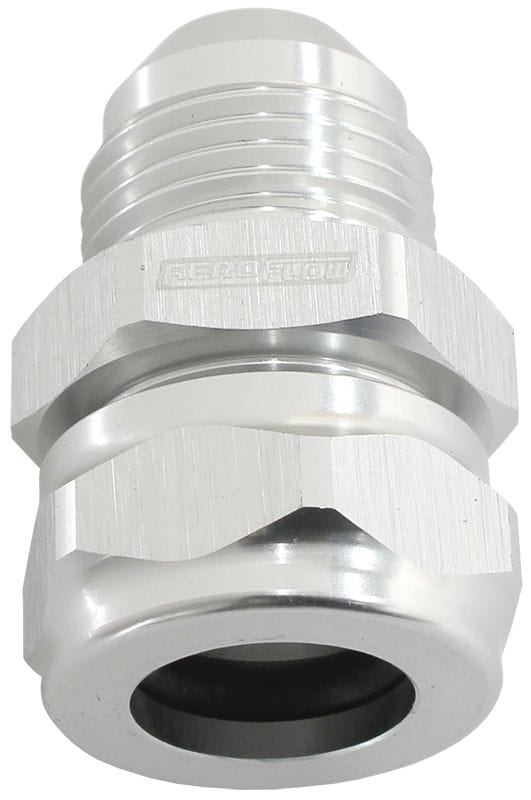 Aeroflow Performance Silver Finish Aeroflow 15mm Barb to -10AN Adapter AF741-10-09S SR