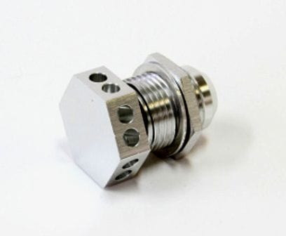 Aeroflow Performance Silver Finish Aeroflow Bolt In Breather Bulkhead -12 AF777-12S SR
