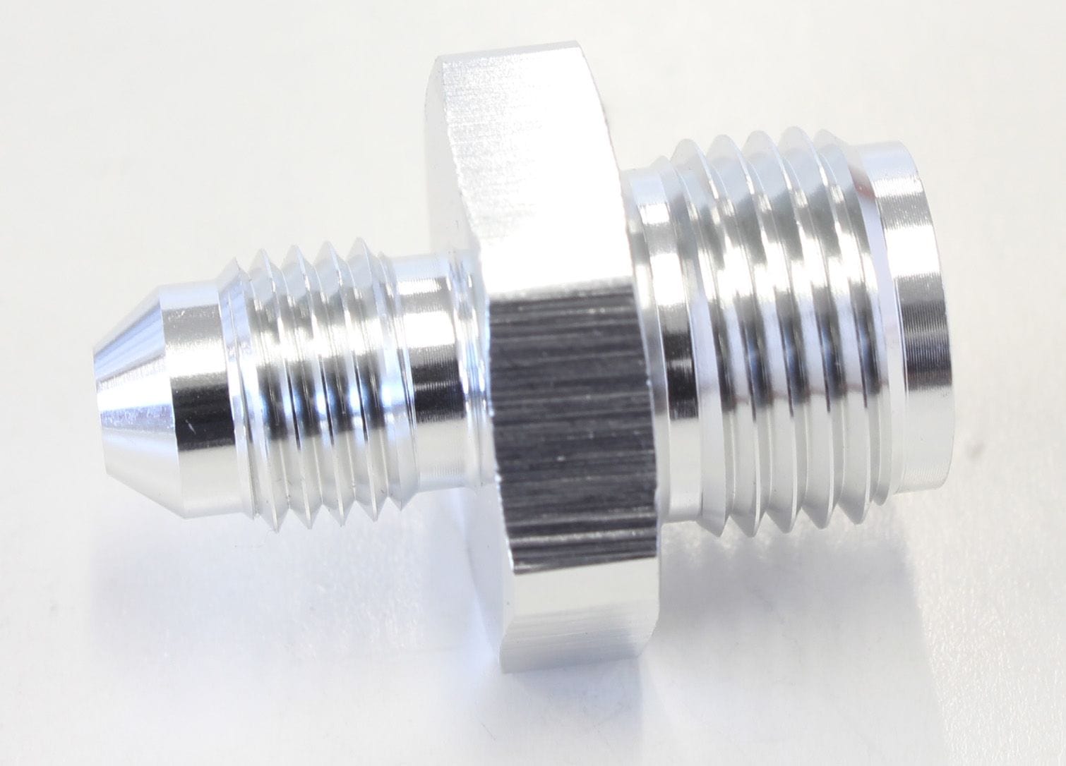Aeroflow Performance Silver Finish Aeroflow Inverted Seat Adapter 5/8"-18 to -4AN AF704-04S SR