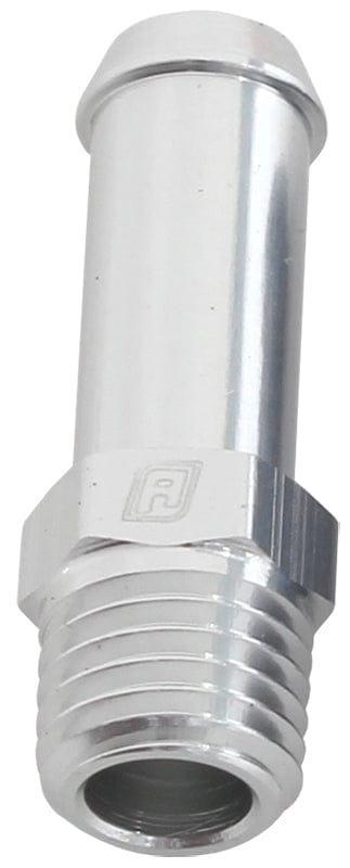 Aeroflow Performance Silver Finish Aeroflow Male NPT to Barb Straight Adapter 1/16" to 1/4" AF841-04-01S SR