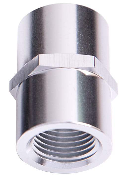 Aeroflow Performance Silver Finish Aeroflow NPT Female Coupler 1/4" AF910-04S SR