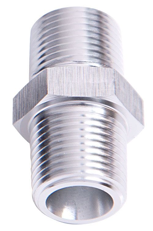 Aeroflow Performance Silver Finish Aeroflow NPT Male Coupler 3/4" AF911-12S SR